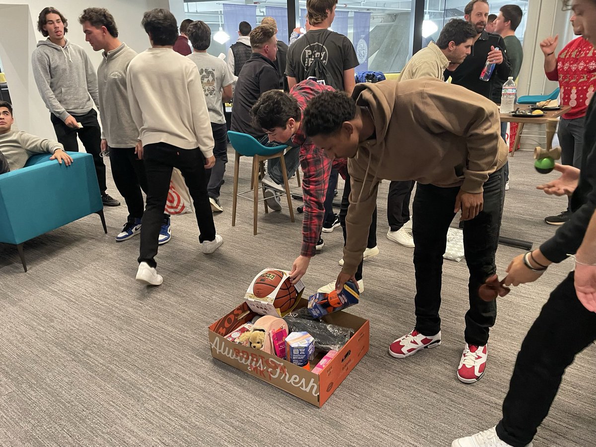 Great night celebrating each other and providing gifts for the <a href="/ToysForTots_USA/">Toys for Tots</a> program for the holidays #ChompCity