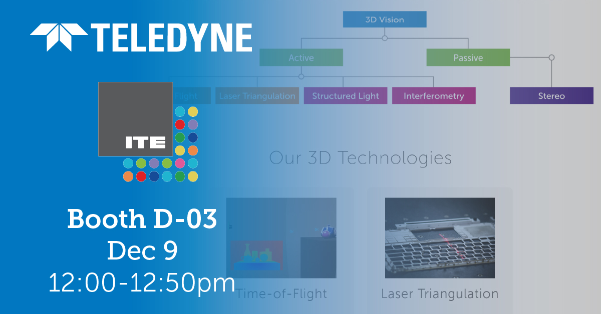TeledyneDALSA's tweet photo. Don't miss our speech today at #ITE about, Choosing the Right 3D Technology for Your Application with Junichi Matagawa from @e2vteledyne. 

#machinevision #inspection #imageprocessing #ITE22 #ITEJapan https://t.co/DSpurANNuW