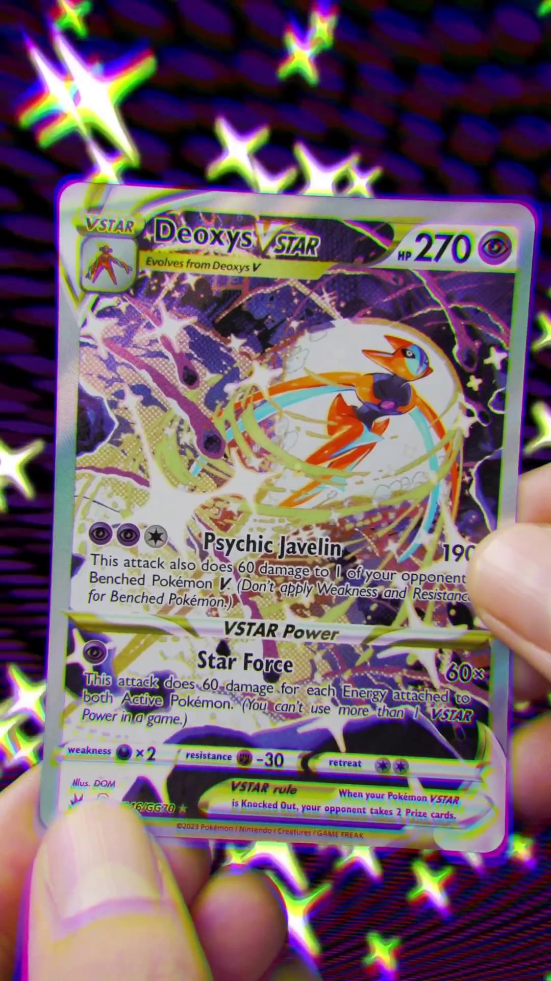 PokeGuardian on X: Deoxys VSTAR (Special Art Rare) from the