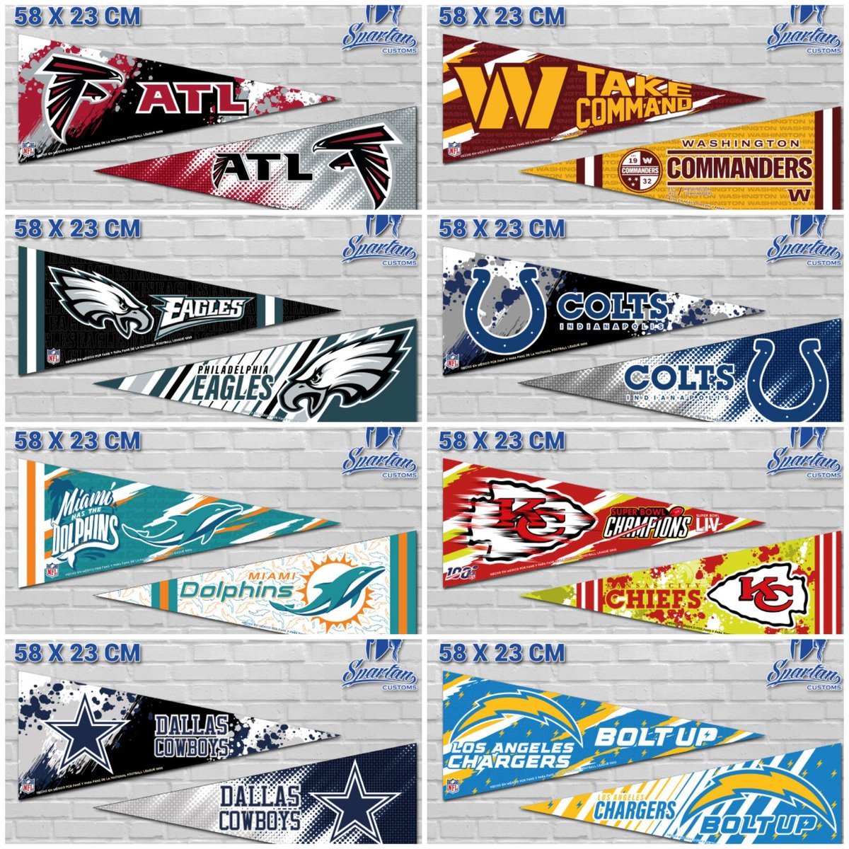 MellSports's tweet photo. La #NFL está a dos meses y medio por terminar.
Tú, ¿ya tienes tus banderines de tu equipo? Si no es así, ¿qué estás esperando? Pregunta por los 14 diseños de tu equipo
#MellAllSports
#NFL #NFLxESPN
#NFLxFOX #NFLTwitter https://t.co/FnIOBDsQcw