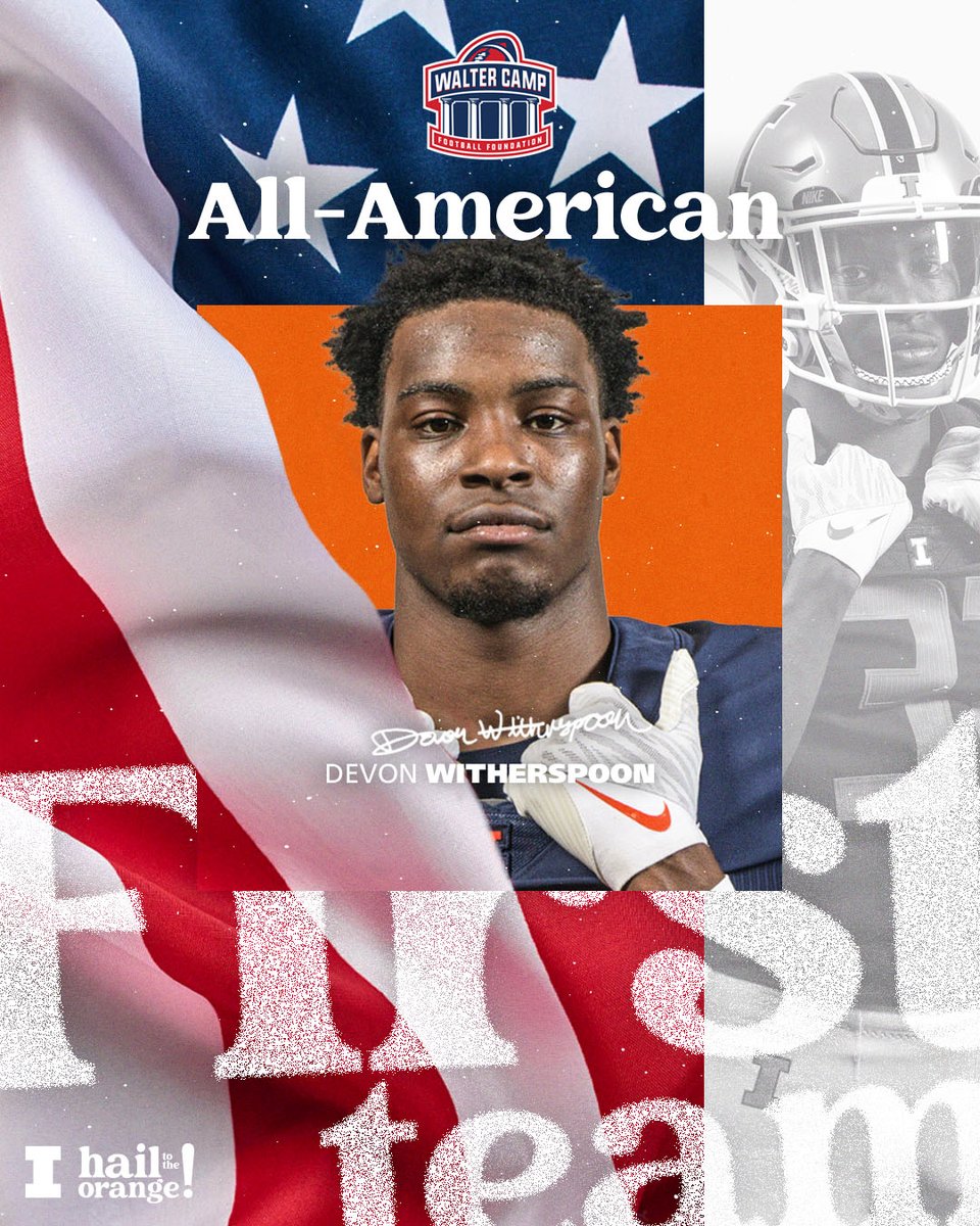 IlliniFootball's tweet image. 𝐖𝐚𝐥𝐭𝐞𝐫 𝐂𝐚𝐦𝐩 𝐅𝐨𝐨𝐭𝐛𝐚𝐥𝐥 𝐅𝐨𝐮𝐧𝐝𝐚𝐭𝐢𝐨𝐧 𝐀𝐥𝐥-𝐀𝐦𝐞𝐫𝐢𝐜𝐚 𝐓𝐞𝐚𝐦𝐬
First Team
@DevonWitherspo1 

Second Team 
@chasebrown____ 
@Johnny5Newton 

#Illini // #HTTO // #famILLy
