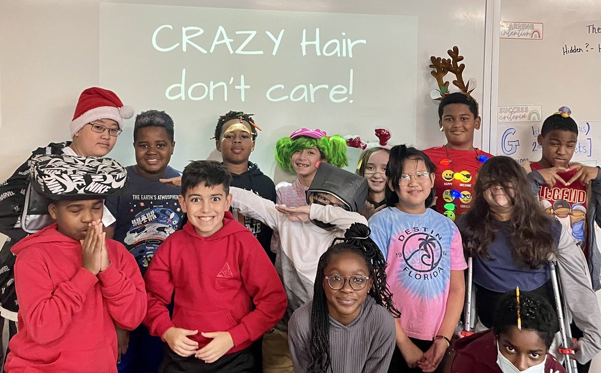 Crazy hair, don’t care!
<a href="/JPE_Panthers/">Patterson Elementary</a> #JPEPantherPride