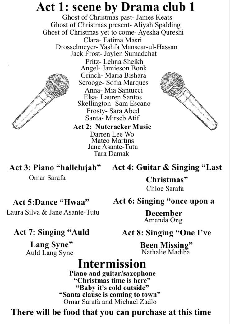 Congratulations to the <a href="/StFXSOS/">St Francis Xavier CSS</a> Drama Club for hosting their second annual Christmas Coffee House Performance! You all shined on stage! Thank you all for sharing your talents for our school community tonight!