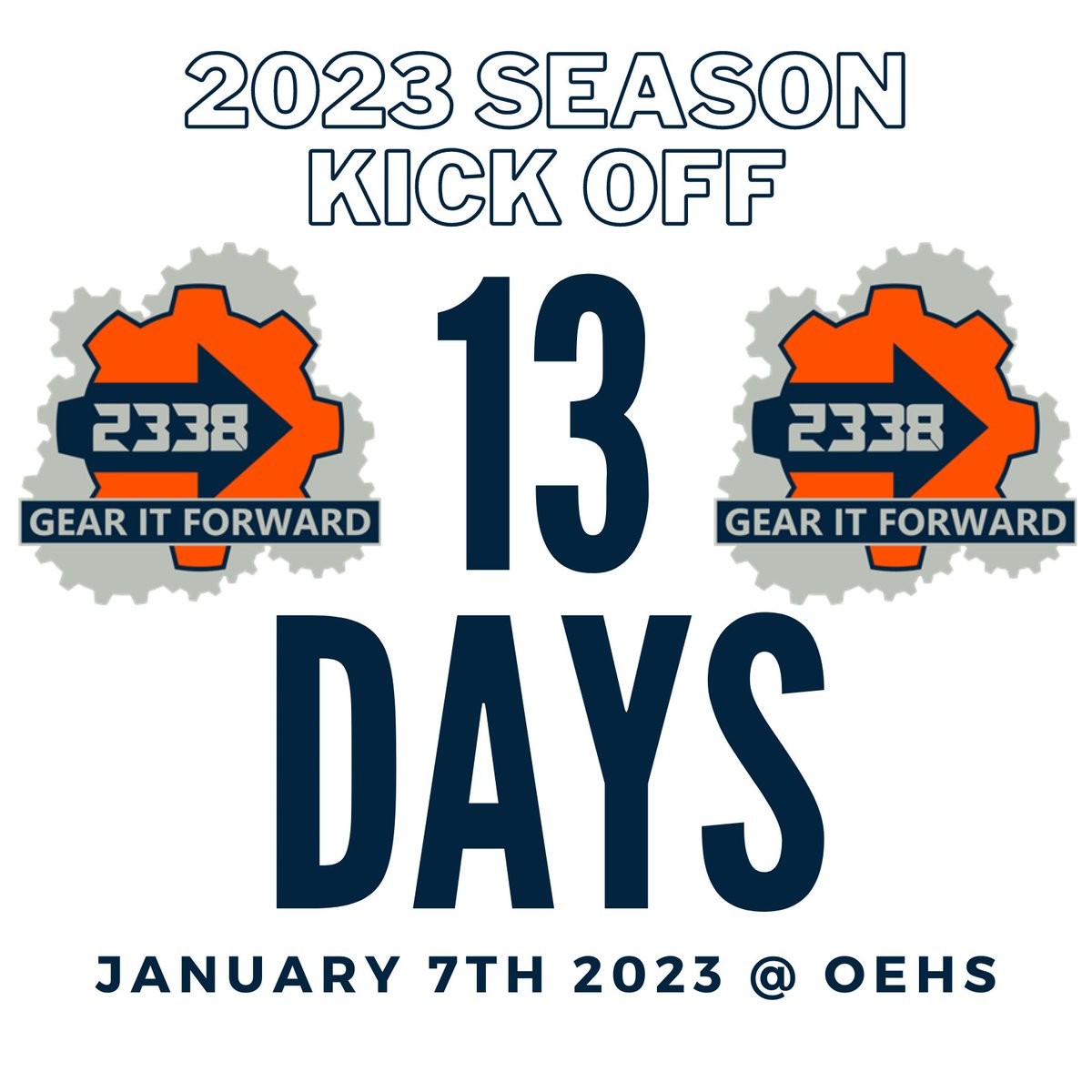 Paraskevidekatriaphobia is the fear of Friday the 13th. #kickoff2023 #CHARGEDUP #robotsareback #impactaward #STEMeducation #CHUCK #FIRSTisForEveryone #omgbots