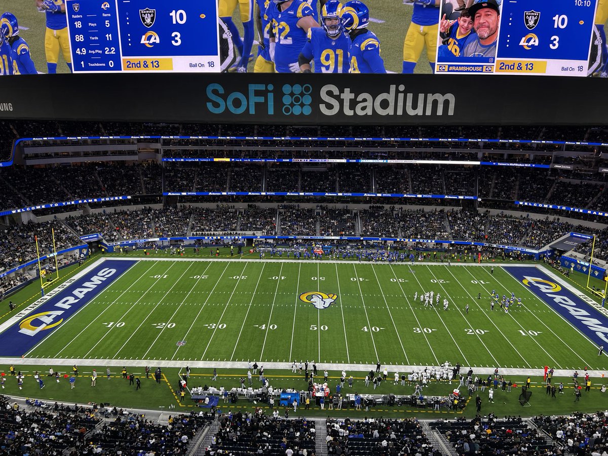 BurntFrito's tweet image. Just a surreal experience.
THANK YOU @NFLALLDAY for our first football game at @SoFiStadium!
Absolutely stunning suite!
Looking for that #AllDayPlay