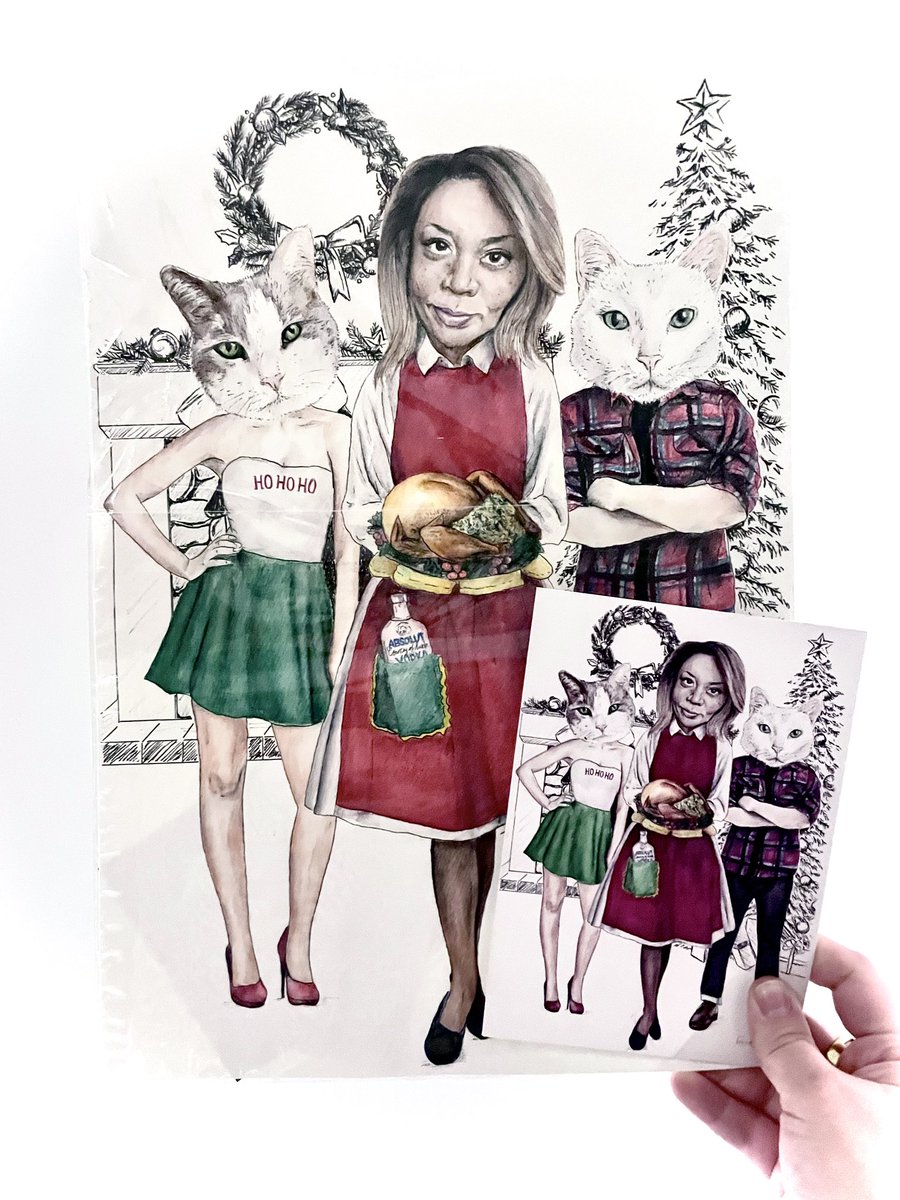 mess_cara's tweet photo. @lisaghk I still have the original artwork for your 2015 card!! We gotta get that in your hands!! https://t.co/0VSlo6foIE