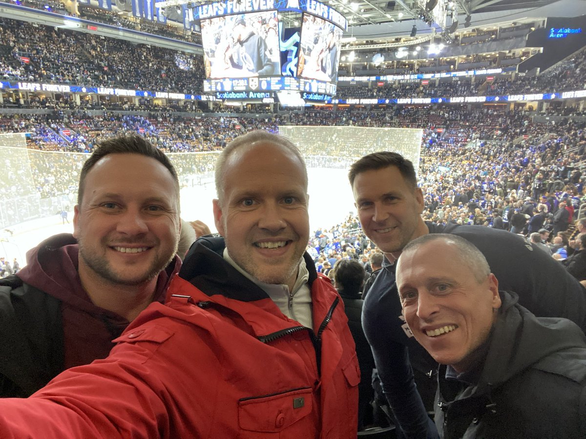 We couldn’t pass up the opportunity to take in a <a href="/MapleLeafs/">Toronto Maple Leafs</a> game while in the big city! (Missing <a href="/gwalker71/">Geoff Walker</a> who’s back at the hotel on daddy duty. Don’t worry Geoff, we will tell you all about it when we get back 😜)

Go Leafs Go!