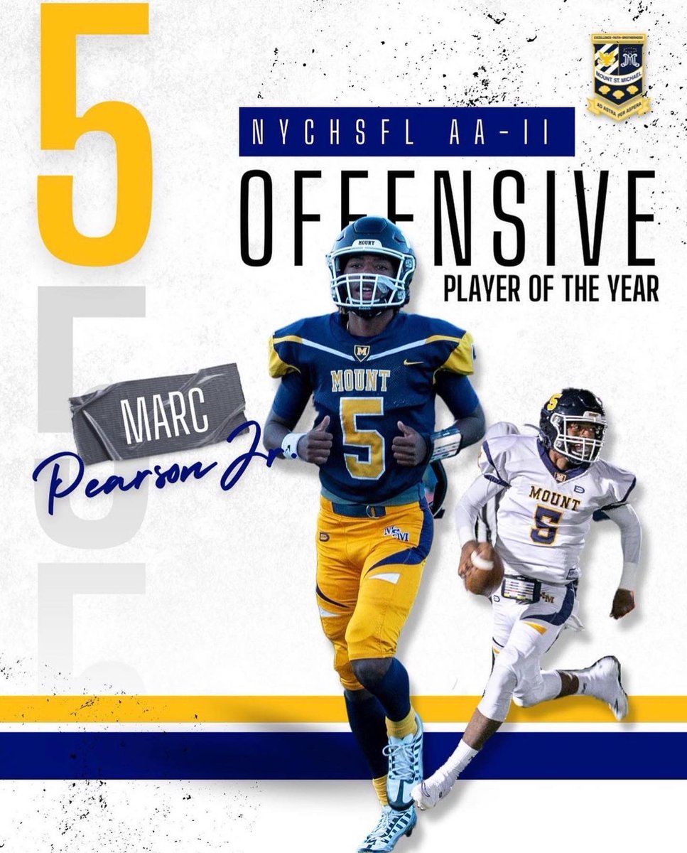 marcpear5on's tweet photo. Truly a pleasure to be named Offensive player Of The Year @MountToday @NYCHSFL #upmount https://t.co/8vstToUhtG