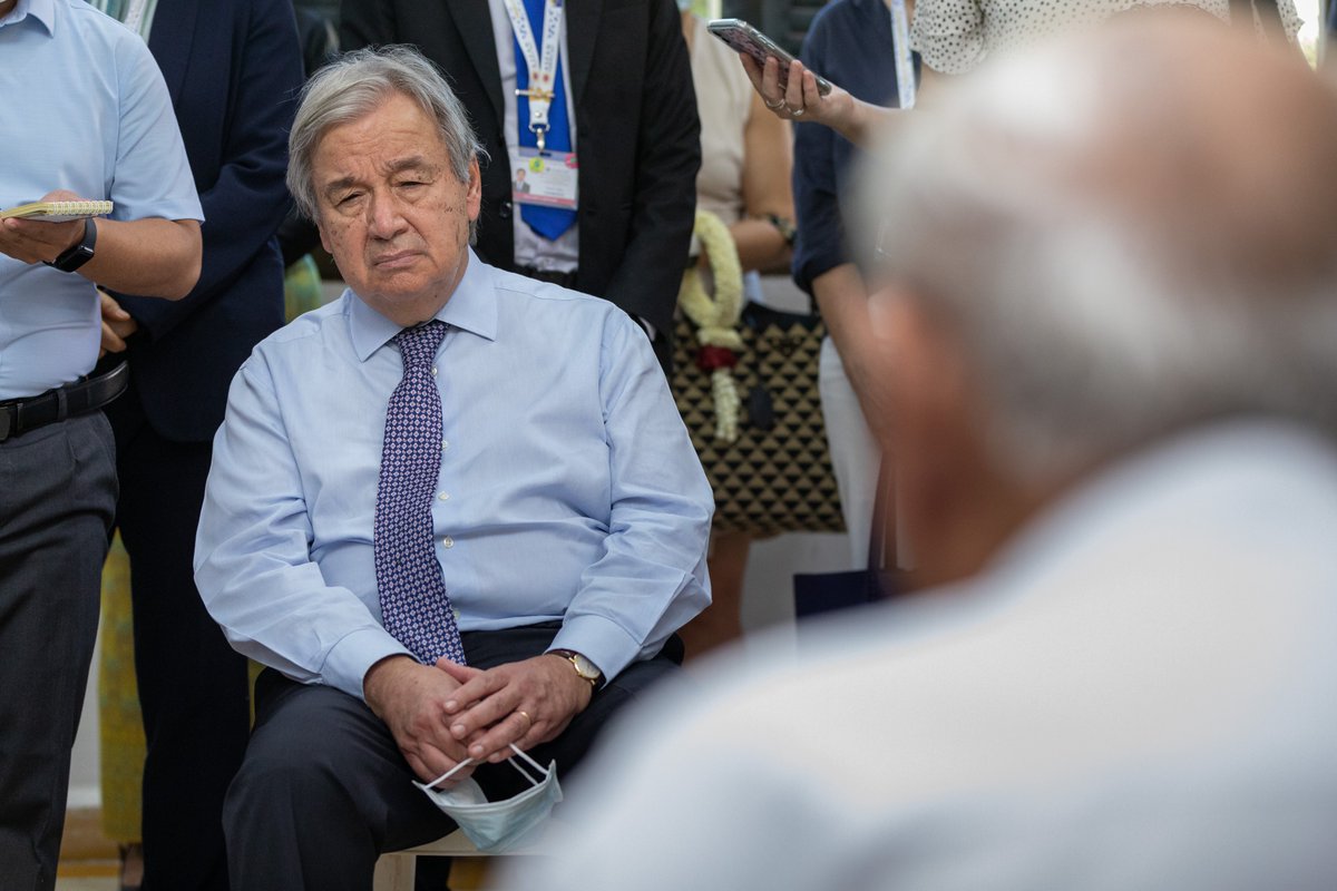 UNCambodia's tweet photo. “I recently visited #TuolSleng Genocide Museum in Phnom Penh🇰🇭, where I had the privilege of meeting survivors of atrocity crimes. Their moving testimony was a forceful reminder of the individual suffering, pain, and horror of genocide and atrocity crimes.”@antonioguterres, UNSG. https://t.co/CN7qxMkm05