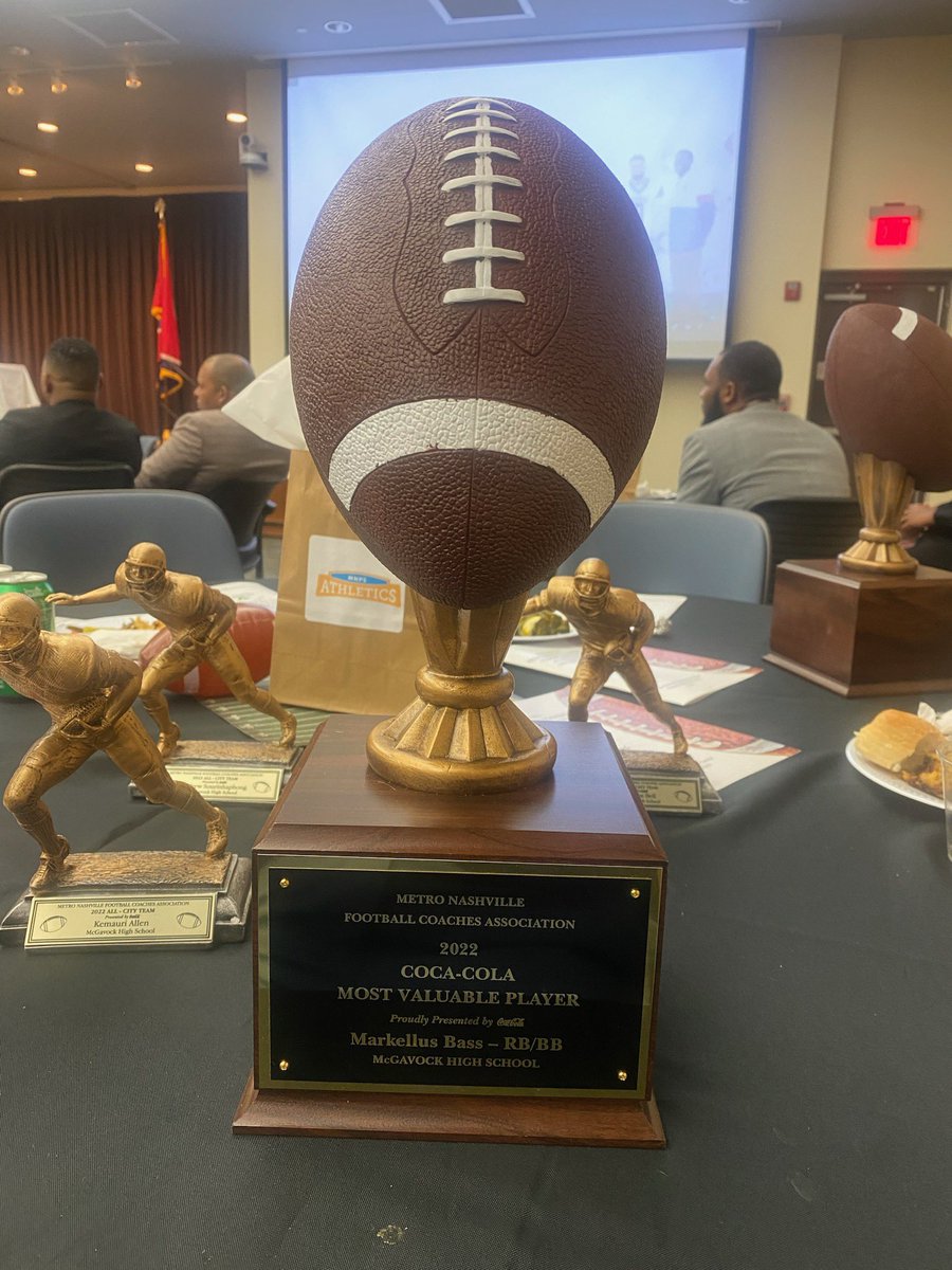 Blessed &amp; honored to be named Coca-Cola Most Valuable Player. #foreverhumble <a href="/CoachFBurnette/">Coach Burnette</a> <a href="/_Mcfootball/">McGavock Football</a>