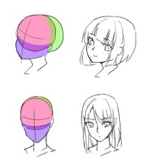 イラスト講座 下を向いた顔の描き方 イラスタート