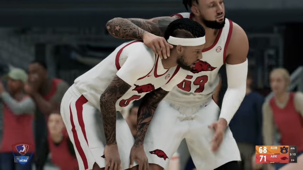 Earl Flynt and William O’Neil late in the 4th quarter as they try to hold on to a slim lead Wednesday night at home