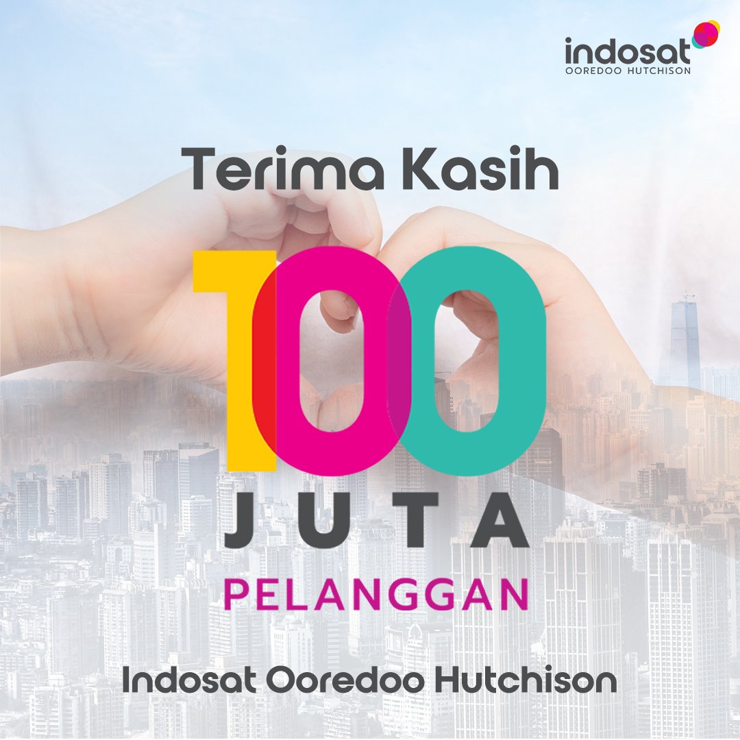 dayat390's tweet photo. Terima kasih kepada pelanggan Indosat Ooredoo Hutchison yang menjadi bagian dari kemajuan era digital di Indonesia. Tetap setia dan terus berkontribusi untuk melesat lebih tinggi.

#100JutaSahabatIOH https://t.co/Y5pwGTXgIo