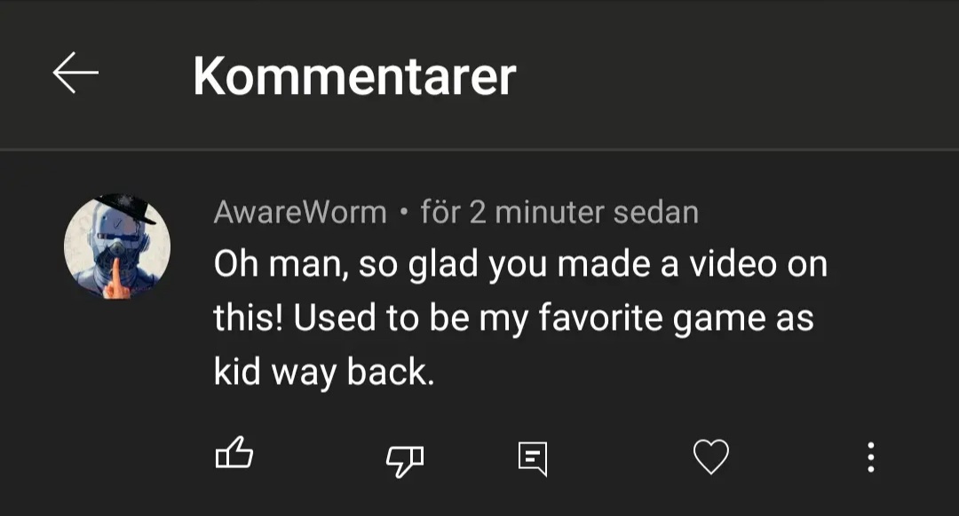 SebOrderChaos's tweet photo. It may not seem like much to some people. But comments like these mean so much to us smaller creators. #smallyoutuber #smallyoutubercommunity #sytc #ContentCreator https://t.co/9ItcfRCuRD