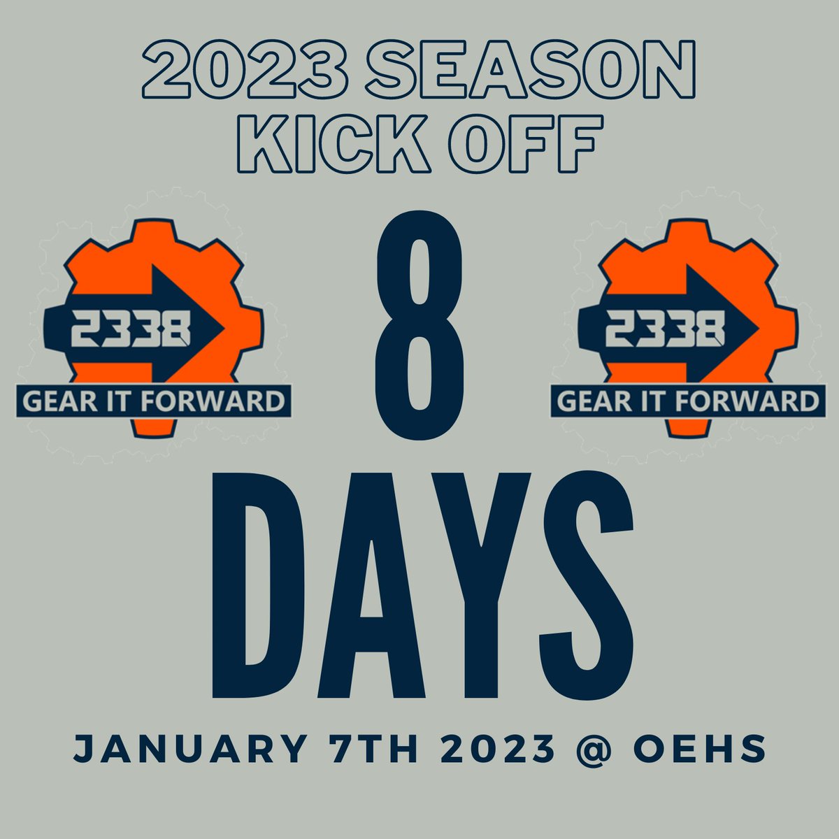 FIRST2338's tweet photo. A gallon is the equivalent of eight pints #funfact #kickoff2023 #CHARGEDUP #robotsareback #impactaward #STEMeducation #CHUCK #FIRSTisForEveryone #omgbots https://t.co/Z50GJSYGkY