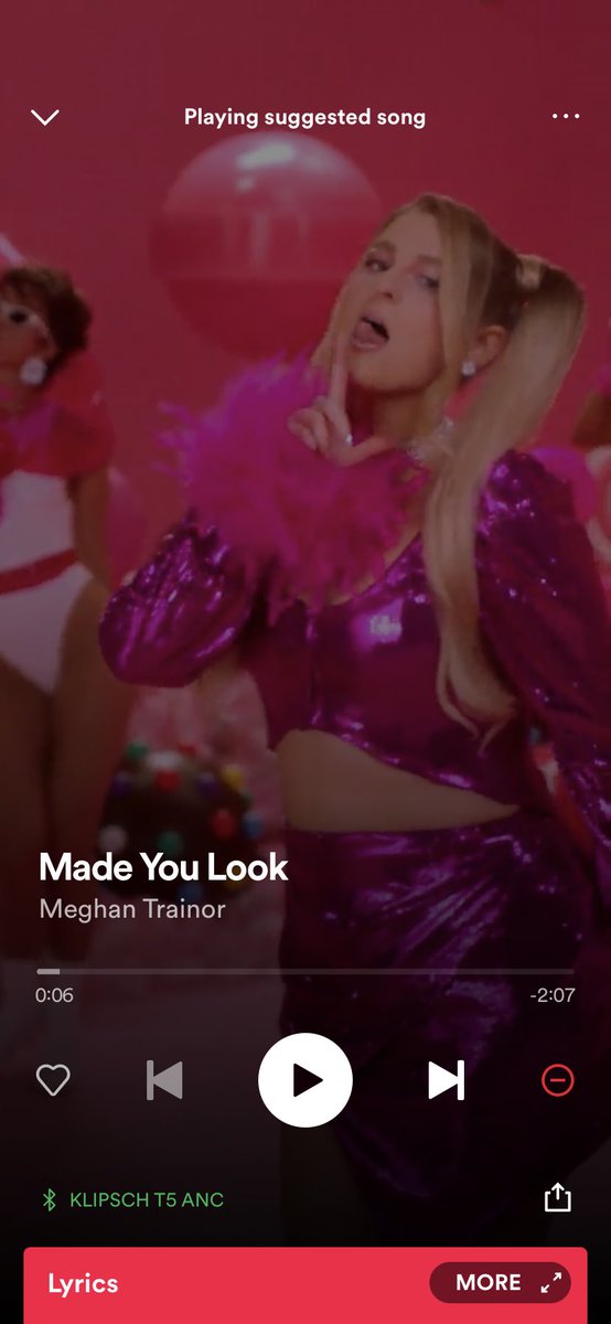 samknowsthings's tweet photo. Oh yay they’re doing it with @Meghan_Trainor now too. Hey Meghan you (or your label) is paying @spotify to play your music to people who actively don’t want it. No offense to you this is just not my jam! https://t.co/zjtZGxNKfB
