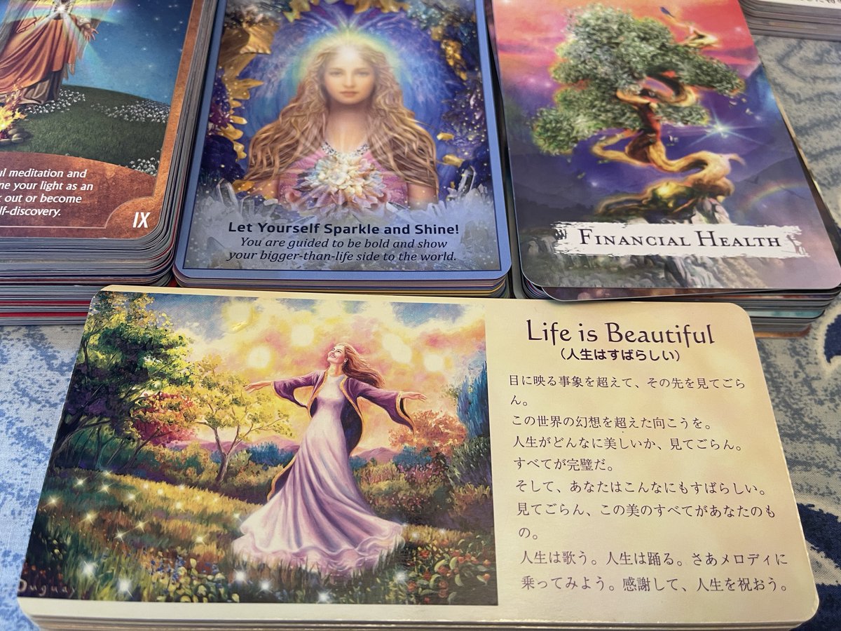 canna_sp's tweet photo. この回のバックカード😇
ミカエルも、出たよー🌕♡
 #nicecard(๑•̀ㅂ•́)و✧
 #バックカード
 #bottomcards https://t.co/4pD7p1Um7m