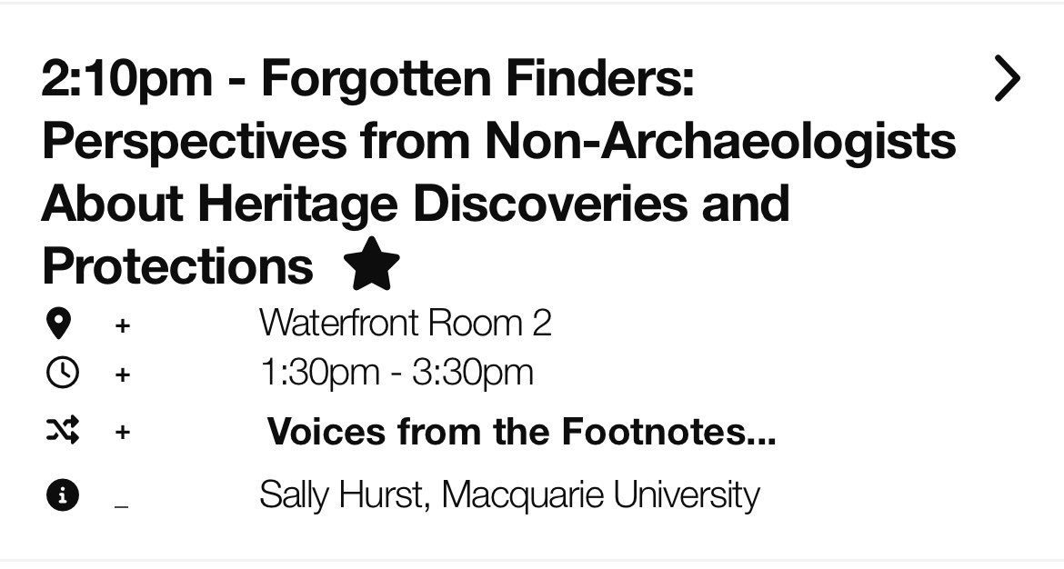 sallykhurst's tweet photo. Almost talk time for the @AustArchaeology Conference!
Here’s hoping my last talk of the year is my best! #AAA45 https://t.co/L05xHd4rw0