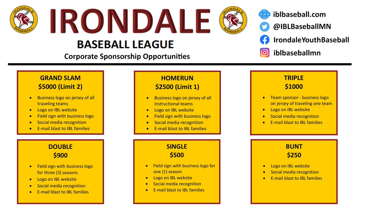 Looking for sponsors for the 2023 season!!! Please share !