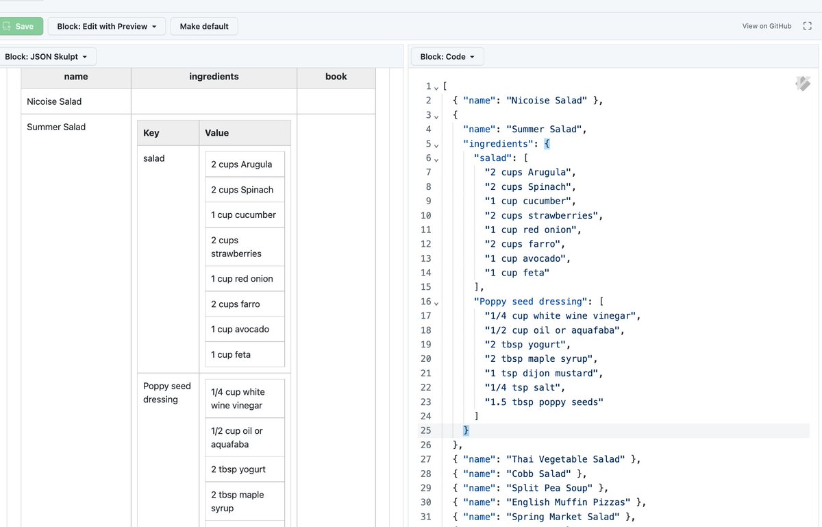 sgoguen's tweet image. First day playing with #Githubblocks and I am super impressed with the DevX experience. It took me a few hours to make a JSON object viewer. I am truly taken aback.