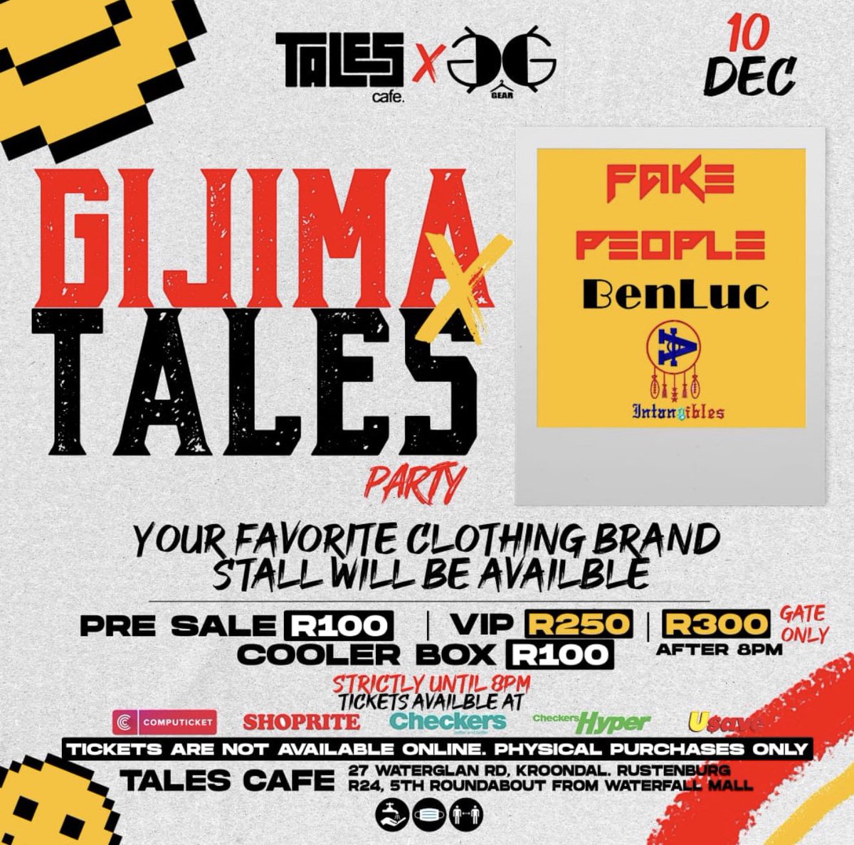 Gijima❌Tales
Tales Cafe is the place to be tomorrow 

#10Dec2022
#GijimaMovement
#TheOnlyDateThatMatters
#WeAreGijimaXTales