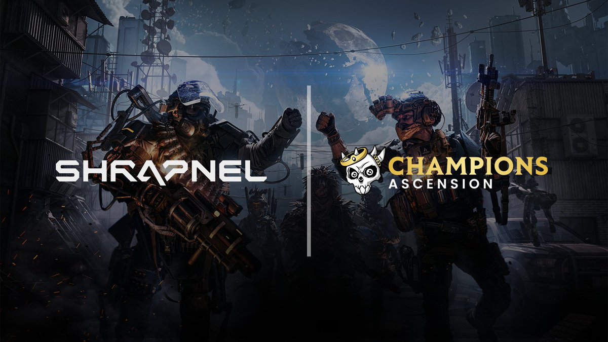 SHRAPNEL 🔺 (@playshrapnel) on Twitter photo TOMORROW 🚨 Speaking to our friends from <a href="/ChampionsIO/">Champions Ascension</a>, hosted by <a href="/SquiddyNFT/">SQUIDDY {✊,🎮}</a>. We're discussing all things battle, bloodshed, & eternal glory with <a href="/Tvalc/">Tony Valcarcel</a> & @TameCrypto from the #playSHRAPNEL team.
⌚️ 1 PM PST / 4 PM EST TOMORROW 🚨 Speaking to our friends from <a href="/ChampionsIO/">Champions Ascension</a>, hosted by <a href="/SquiddyNFT/">SQUIDDY {✊,🎮}</a>. We're discussing all things battle, bloodshed, & eternal glory with <a href="/Tvalc/">Tony Valcarcel</a> & @TameCrypto from the #playSHRAPNEL team.
⌚️ 1 PM PST / 4 PM EST