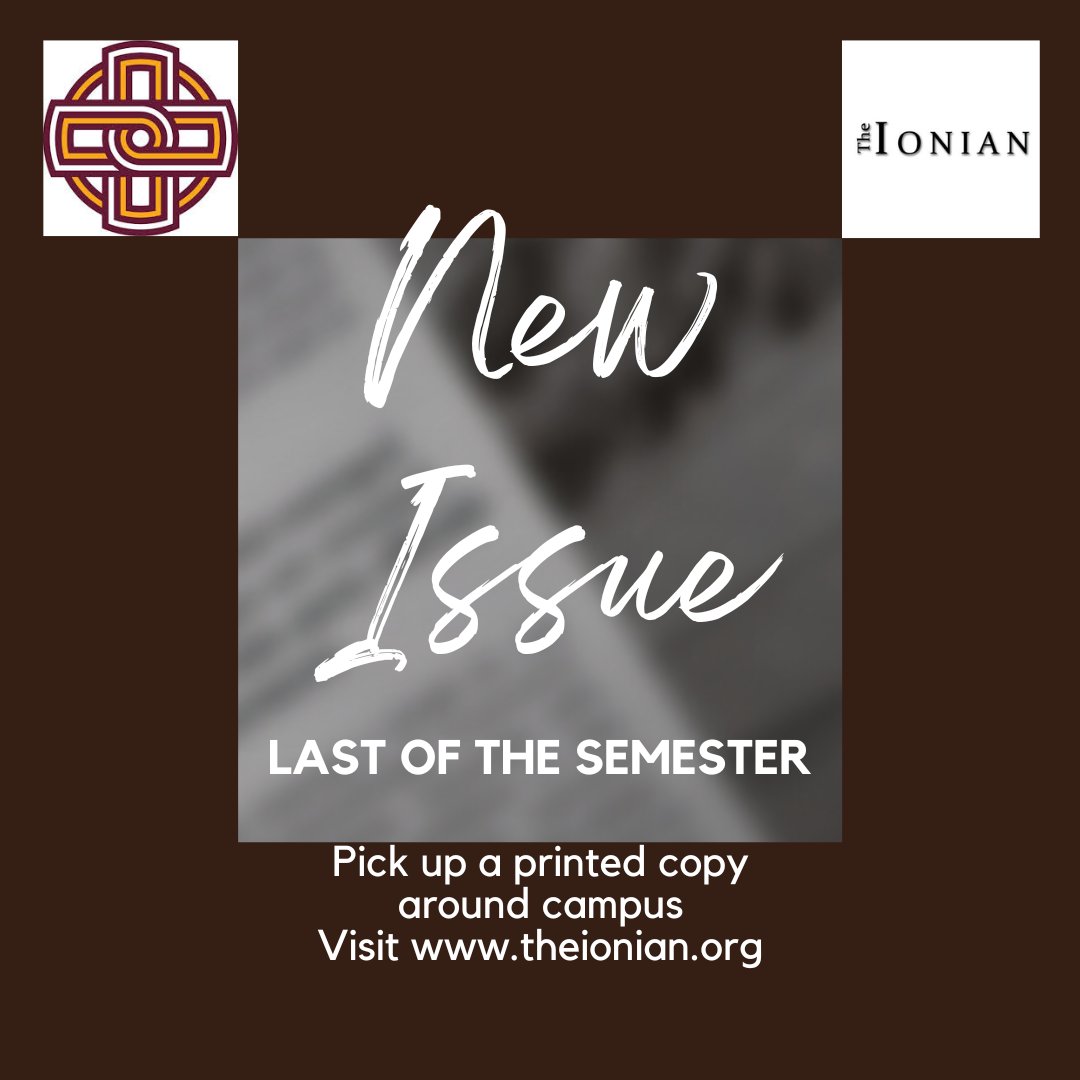 IonianNewspaper's tweet photo. Last of the semester, check it out now! https://t.co/km2Up1PgXk