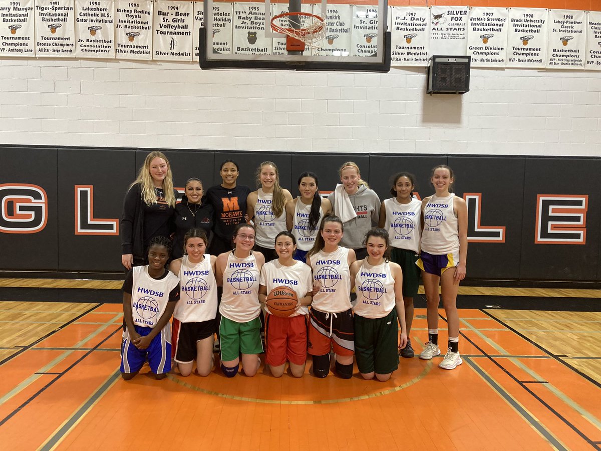 tish_6's tweet photo. Sr Public All- Star Game played tonight at Glendale!  A competitive game of talent, sportsmanship and energy!  Congrats to all the players who made this night possible!  Thank you to all the coaches and supporters who came out of watch today! @HWDSB_athletics @Glendale_HWDSB https://t.co/mQ6GNxM62z