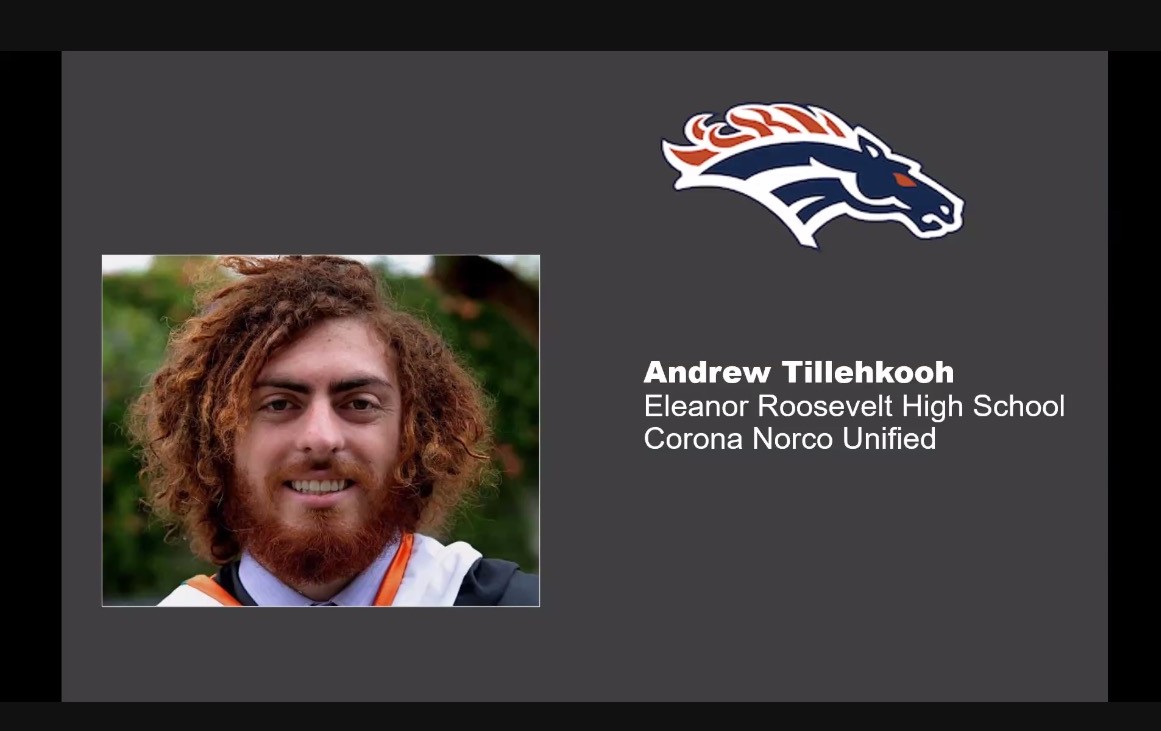 We are proud to announce that one of our very own History Teachers, Mr. Andrew Tillehkooh has received the Social Science Educators of Excellence award from the Inland Empire Council for Social Studies for his contributions and dedication to our Mustangs!