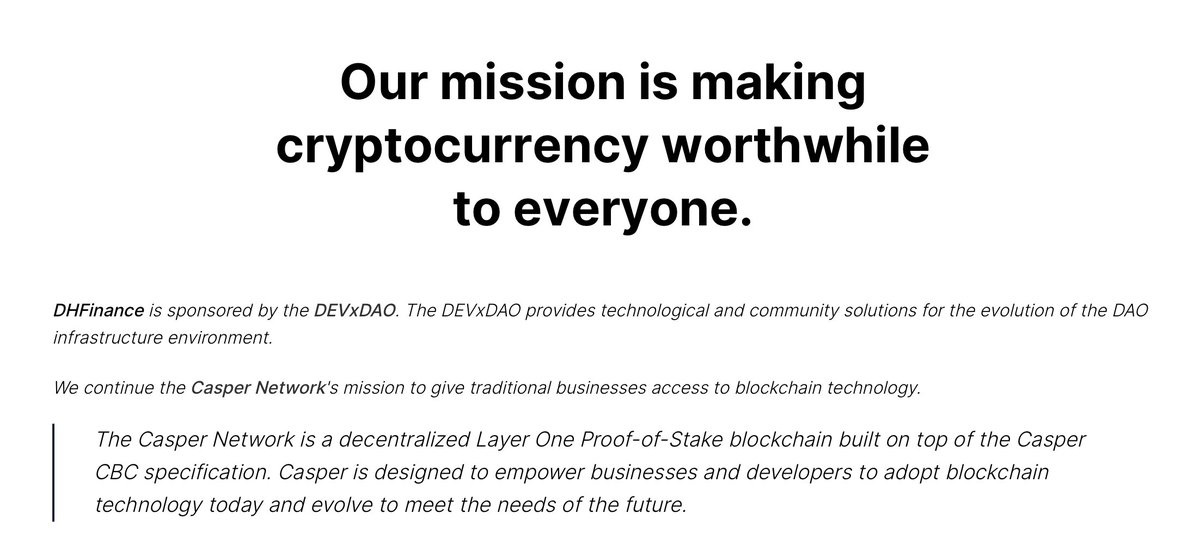 DHFinance2021's tweet photo. @DHFinance2021  @Casper_Network @DEVXDAO https://t.co/aY6dOrIqef