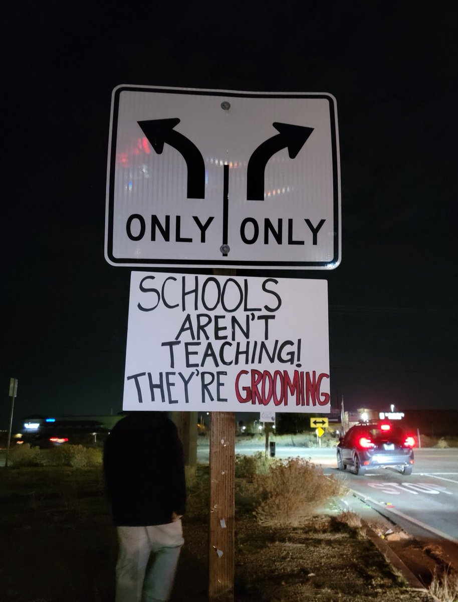 Read more about the article Schools aren’t teaching, THEY’RE GROOMING.

Sign put up by our west coast leader