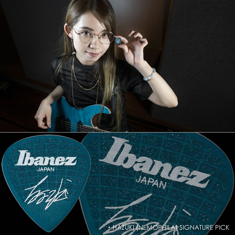 ikeberevole's tweet photo. ／
 🆕 NEMOPHILA HAZUKI ���ック出た！！！
＼

#Ibanez より、NEMOPHILA（ネモフィラ）のギタリスト、 #HAZUKI のシグネチャー･ピックが登場！

☑ https://t.co/LONj58zYz7 https://t.co/t3vgOQbvL4