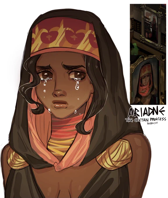 super old ariadne from 2020, i hope she'll be an npc in the new game…. #hadesgame 