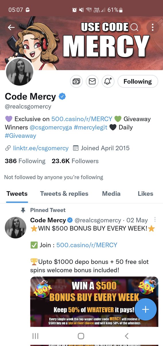 Sxr_92's tweet photo. @realcsgomercy Done and done! https://t.co/J05m5RrCri