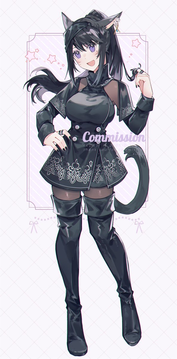 avatar_(ff14) 「Commission for @.This_is_Ris | thank you」|RireNe 💙💜COMM OPEN!のイラスト