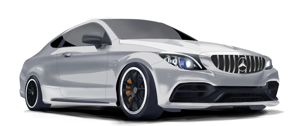 hox_art's tweet photo. パースちょっと変だけど、仕方ねぇな　#イラスト　#MercedesBenz #c63 #AMG https://t.co/SzZpC66q2e
