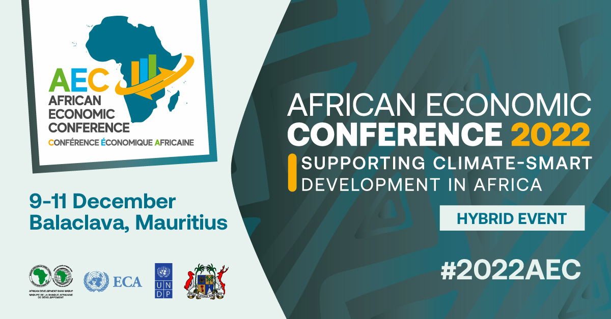 Join us - @UNDP @afdb_group, @eca at the 2022 African Economic Conference held in #Mauritius from 9-11 December. This year’s event will explore climate-smart policies and investments in building #climateresilience. 👉🏿 bit.ly/3EvHvyn #2022AEC