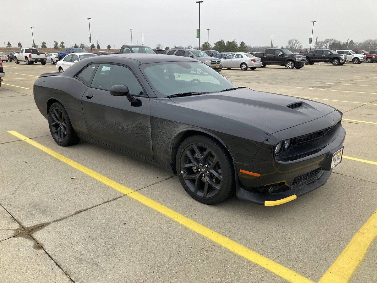 RadMax8's tweet image. Got a manual Challenger as a rental (how?!?!?!). I did my civic duty!