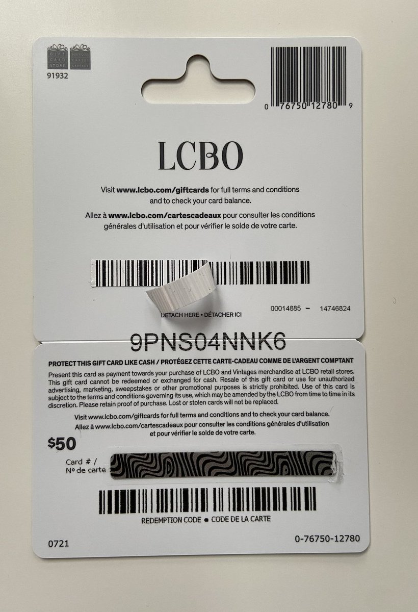 Keep an eye out for gift card scam, bar code sticker over code printed directly on card. Owner of card the sticker is linked to gets the cash.