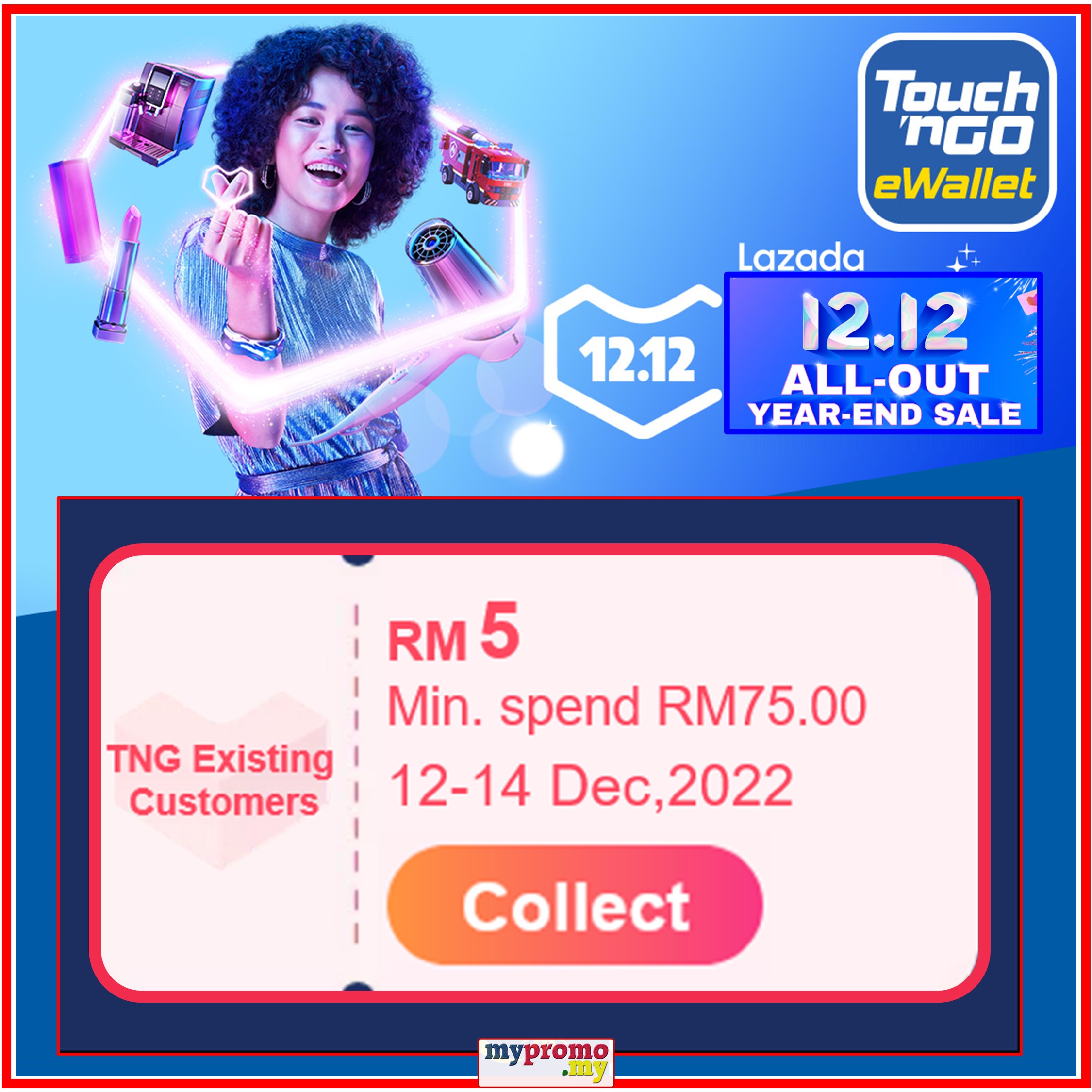 Lazada 12.12 TNG ewallet Vouchers