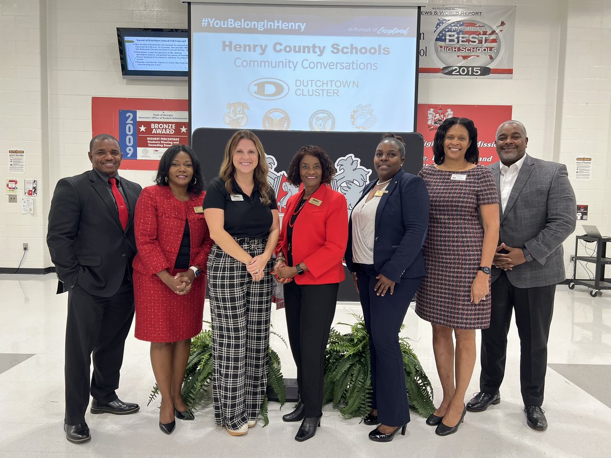 Dr. Duke Bradley, III (@newtonsupt) on Twitter photo The Dutchtown Cluster of <a href="/HenryCountyBOE/">Henry County Schools</a> is strong thanks to the phenomenal leadership of these principals - balanced by the support of our board of education. <a href="/DHS_HCS/">Dutchtown High School</a> <a href="/DES_HCS/">Dutchtown Elementary</a> <a href="/PCE_HCS/">Pates Creek Elementary</a> <a href="/RedOakElemen/">Red Oak Elementary School</a> <a href="/dms_hcs/">Dutchtown Middle School</a> The Dutchtown Cluster of <a href="/HenryCountyBOE/">Henry County Schools</a> is strong thanks to the phenomenal leadership of these principals - balanced by the support of our board of education. <a href="/DHS_HCS/">Dutchtown High School</a> <a href="/DES_HCS/">Dutchtown Elementary</a> <a href="/PCE_HCS/">Pates Creek Elementary</a> <a href="/RedOakElemen/">Red Oak Elementary School</a> <a href="/dms_hcs/">Dutchtown Middle School</a>