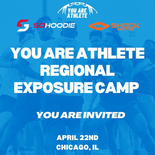 Thank you <a href="/youareathlete/">You Are Athlete</a> and <a href="/ShockDoctor/">Shock Doctor</a> for the camp invite!!
