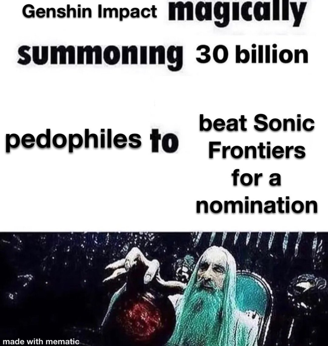 memesserved's tweet image. #TheGameAwards sonic got robbed