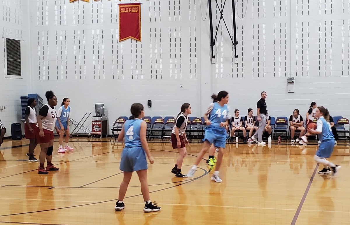 Monticelloman1's tweet photo. 7th grade Lady Eagles grinding out a defensive battle vs. Bush and coming out victorious. Great job ladies! #DataFam #datadoes #dataedwhite https://t.co/SfO9r5ZcjL