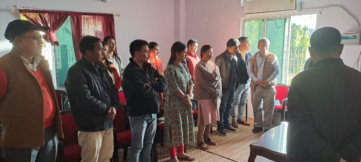 Office bearers meeting of BJP Dima Hasao District held yesterday at Atal Bihari Vajpayee Bhawan, Haflong in presence of Shri <a href="/donpaithaosen/">Donpainon Thaosen</a> ji, Hon'ble President of BJP Dima Hasao District, Party Spokes persons, G.S &amp; Secretaries, Morchas Presidents and other dignitaries.