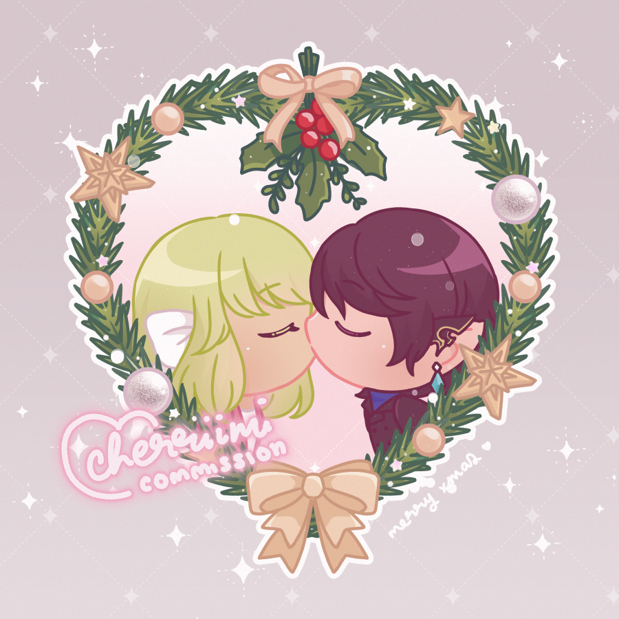 「xmas ych  thank you! 」|𝙖𝙧𝙞𝙨𝙖 🐱🍒 cf16 G27-28のイラスト