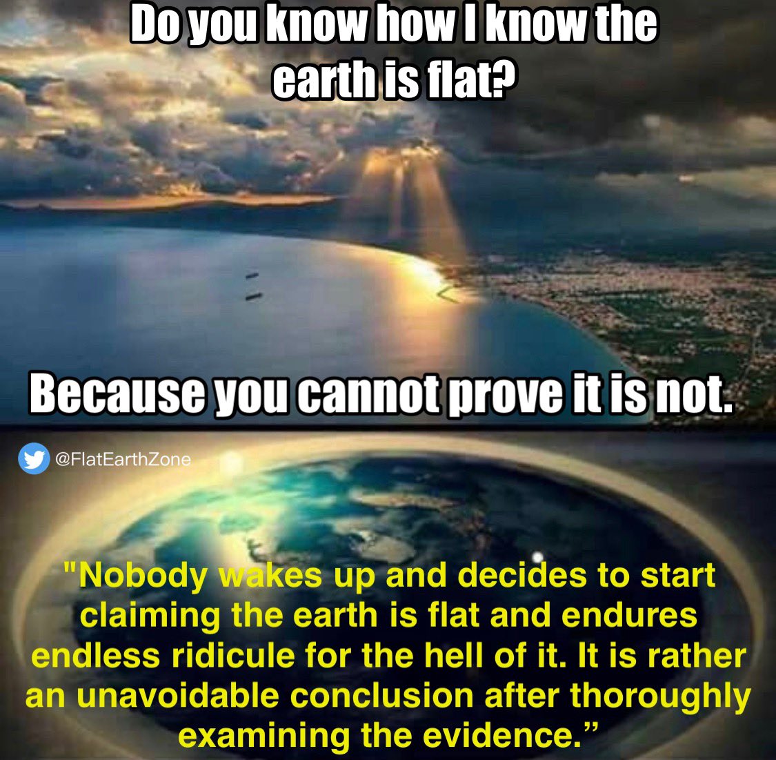 FlatEarthZone's tweet image. #flatearth