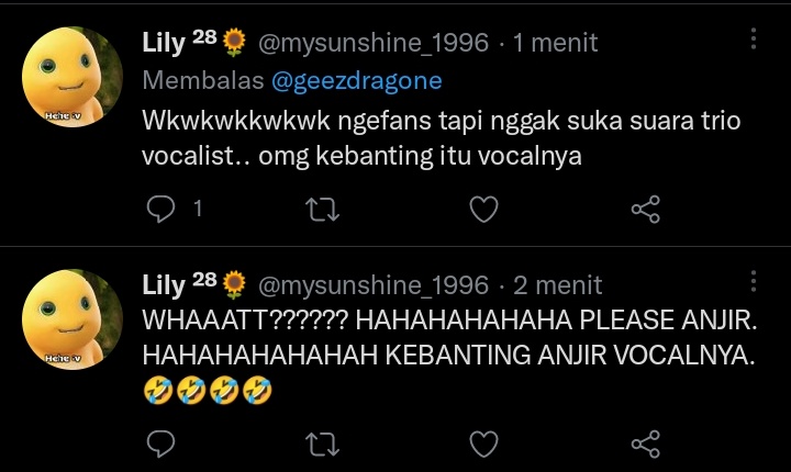 Lyana_pr's tweet photo. Kelihatan kok kualitas fandom nya gimana

Army to taeyang                  Vip to jimin https://t.co/RsCiR7OkWP