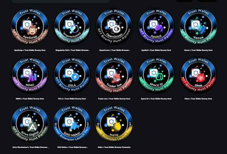1/
ตอนนี้  NFT Trust wallet มีให้เก็บครบแล้วนะครับ 13 ชิ้น
ตามไปเก็บที่ link นี้ได้เลย
community.trustwallet.com/t/join-the-nft…
จะใช้ MM ที่เชื่อม galxe อยู่แล้วก็ได้
แต่เหมือนว่าถ้าใช้ Trust wallet เชื่อม galxe หากได้รางวัลเขาน่าจะให้แคปรูป NFT จาก Trust wallet mobile เพื่่อรับรางวัลนะครับ