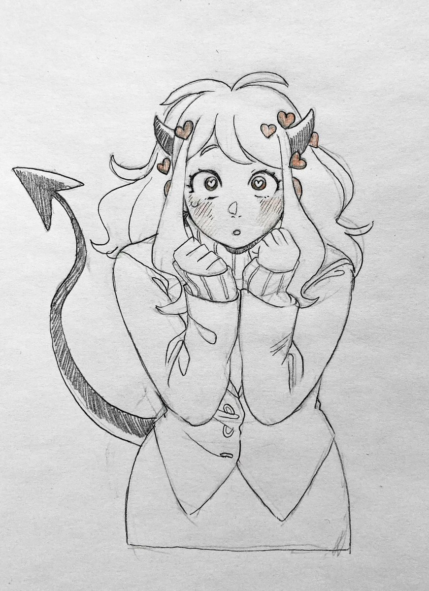 悪魔っ娘ハーレムの人達 練習らくがき 